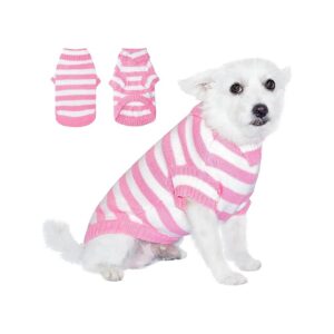 s Winter Wardrobe Knitted Dog Sweaters for Small Medium Dogs