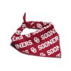 to-Tie Oklahoma Sooners Bandana for Dogs and Cats, Large Size, NCAA Licensed