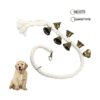 to-Use Adjustable Brass Pet Door Bell for Small and Large Dogs