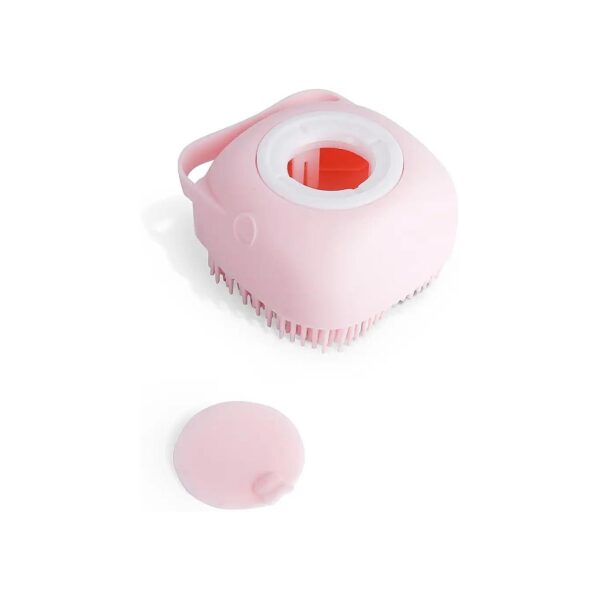 to-Use Pet Bath Brush with Soap Dispenser for Efficient Shampooing