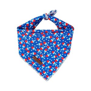 to-Wash Reversible Dog Bandanas with American Flag Pattern for Dogs and Cats